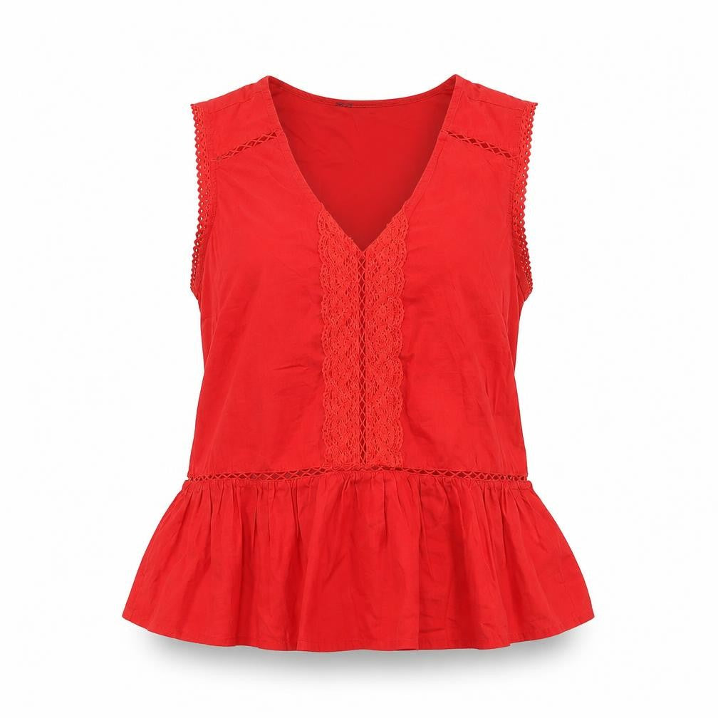 Marks & Spencer Red Camisole Blouse, Size 8, Summer