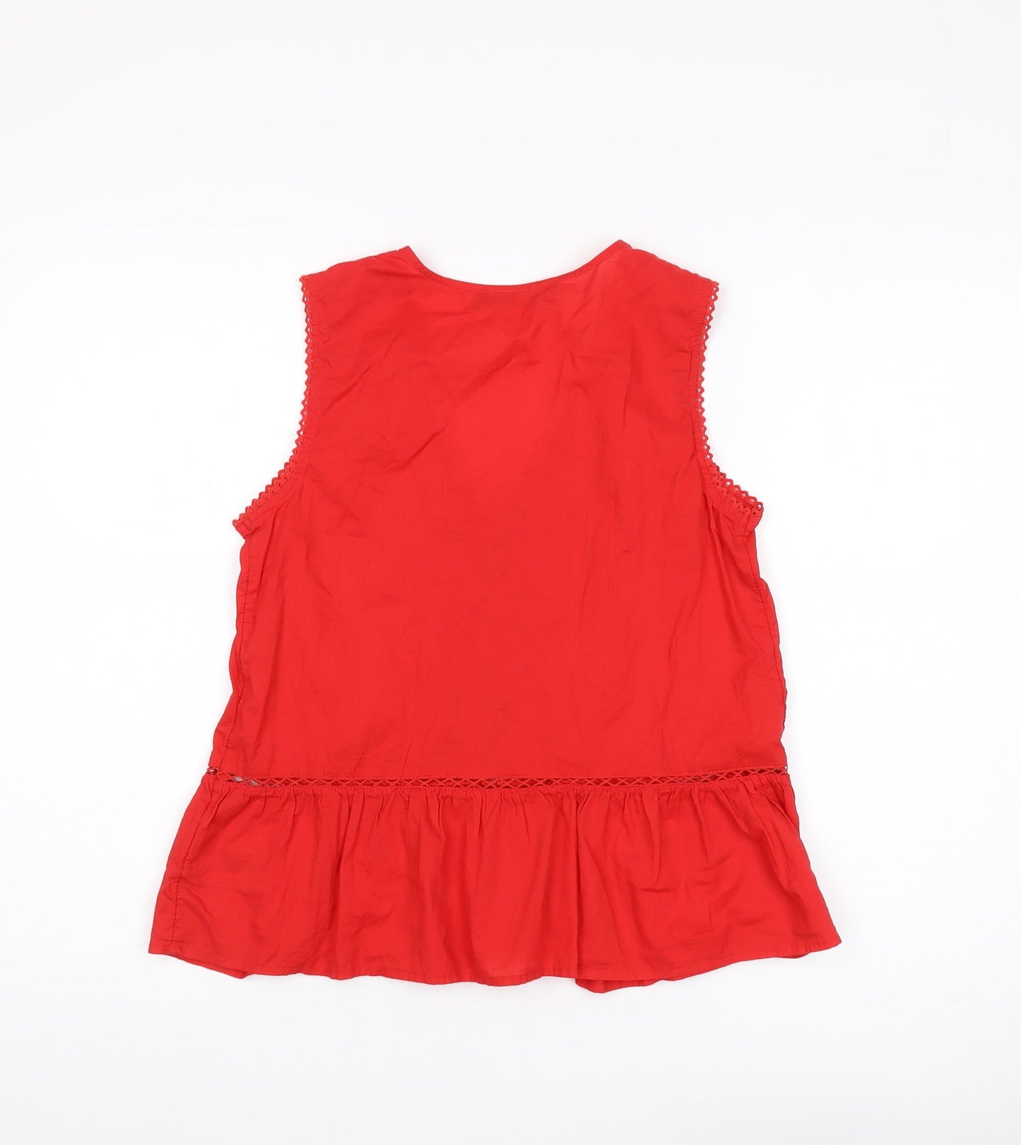 Marks and Spencer Red Camisole Blouse, Size 8, Summer