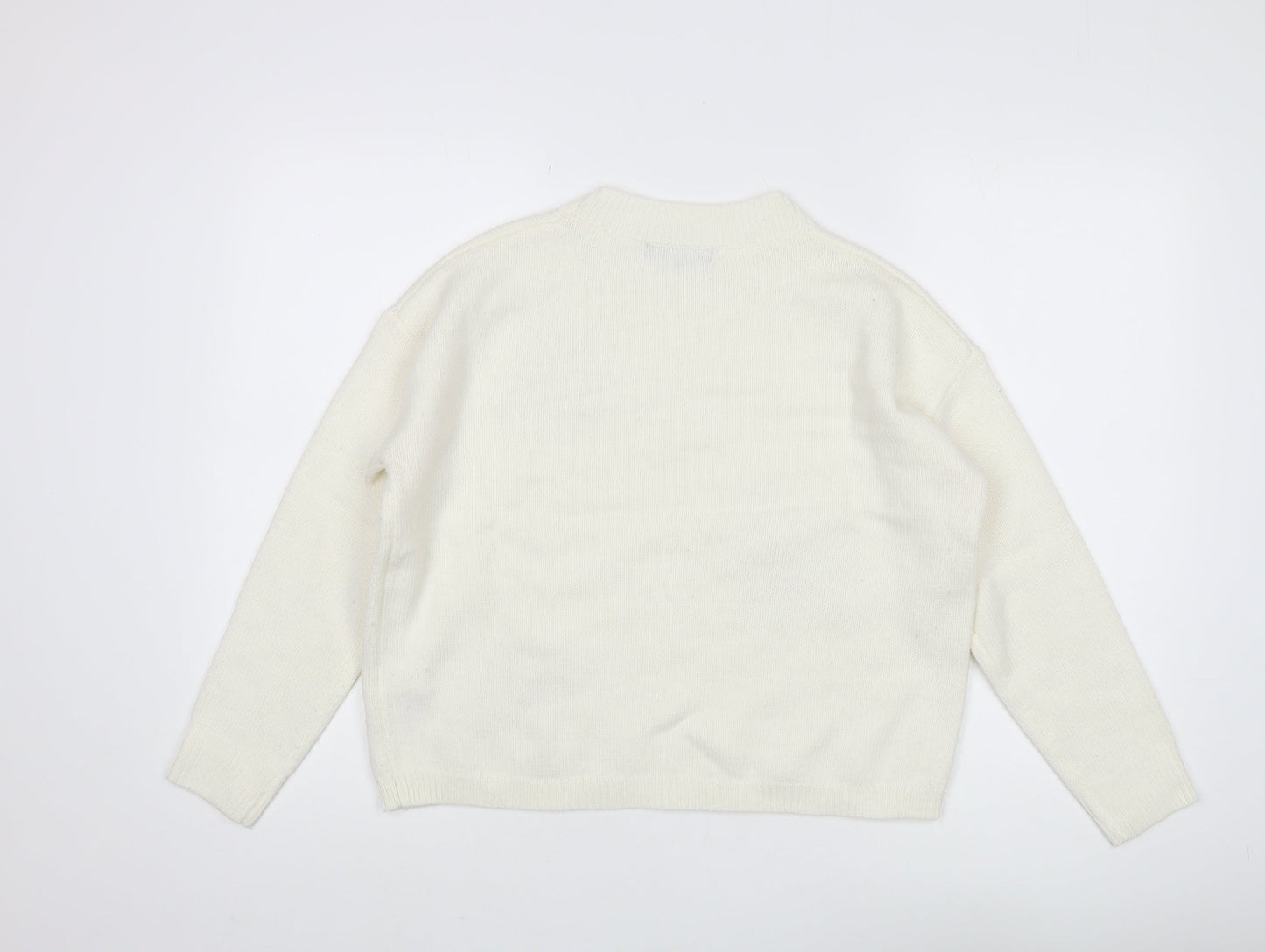 Cameo Rose Women's Ivory Floral Pullover Jumper S