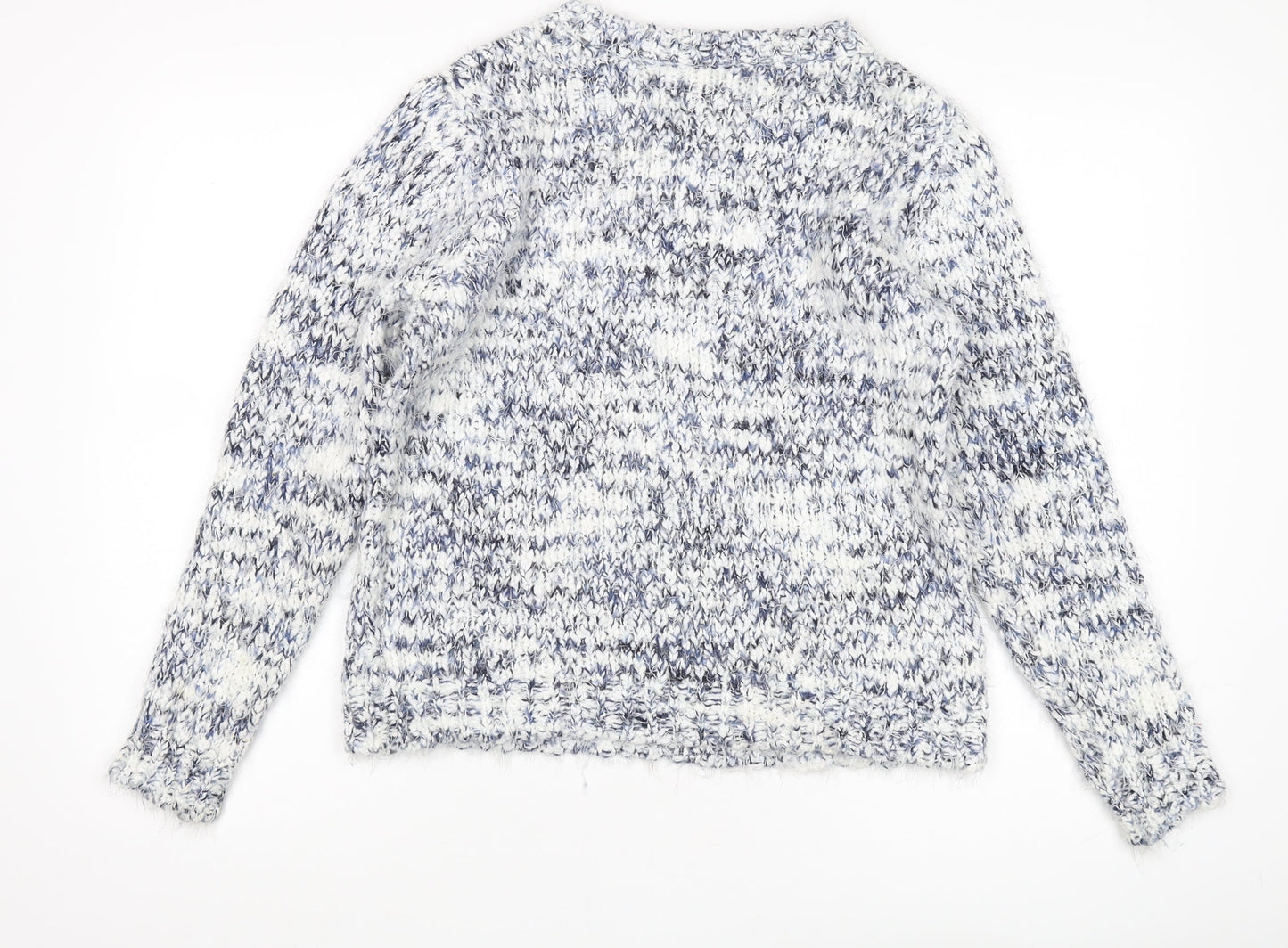Roman Women's Blue Crew Neck Jumper Size 12
