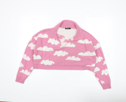 Nasty Gal Women's Pink Cloud Pullover Jumper