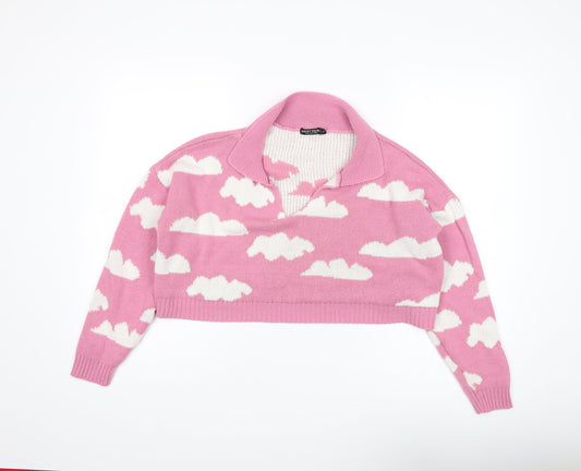 Nasty Gal Women's Pink Cloud Pullover Jumper