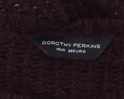 Dorothy Perkins Women's Brown Heart Pullover Jumper Size 10