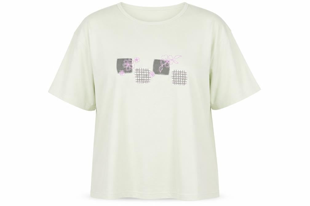 EWM Women's Green Embroidered XL T-Shirt