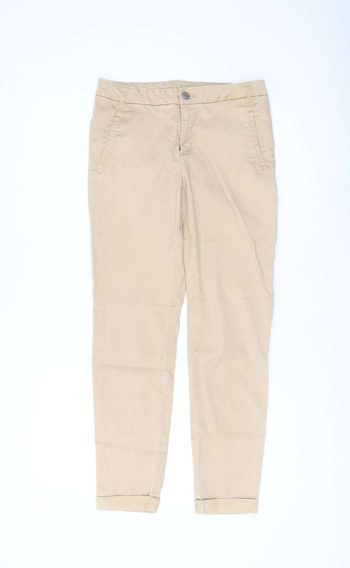 VILA Women's Beige Chino Trousers Size S