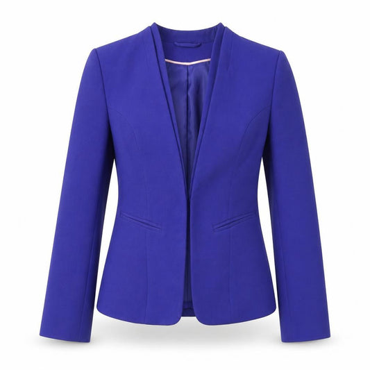 H&M Women's Purple Suit Jacket Size 6 - Elegant & Chic