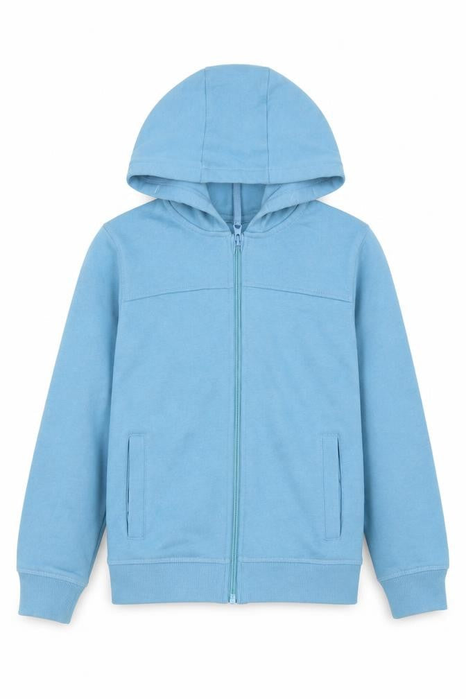 John Lewis Boys Blue Full Zip Hoodie - 6 Years