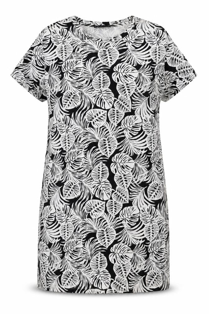 Marks & Spencer Women's Black Floral T-Shirt Dress