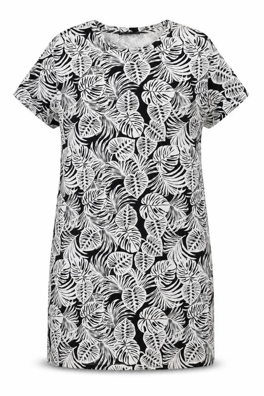 Marks & Spencer Women's Black Floral T-Shirt Dress