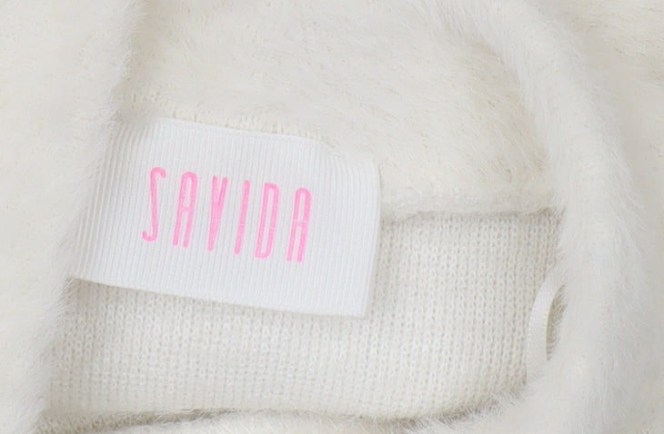 Savida Women's Ivory High Neck Jumper Size 10