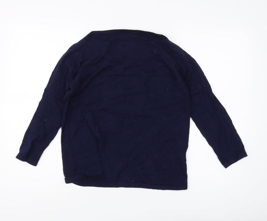 Next Women's Blue Long Sleeve Jumper Size 12