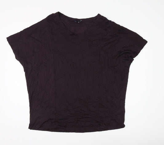Marks and Spencer Women's Purple T-Shirt, Size 20, Casual