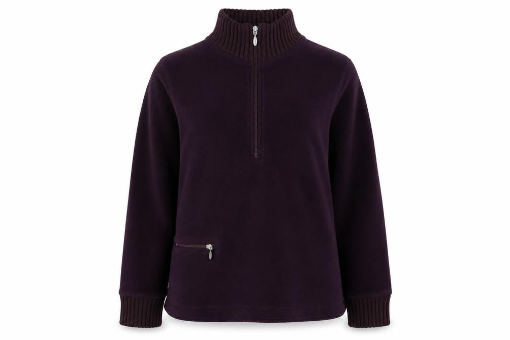 M&Co. Women's XL Purple Fleece Pullover Sweatshirt