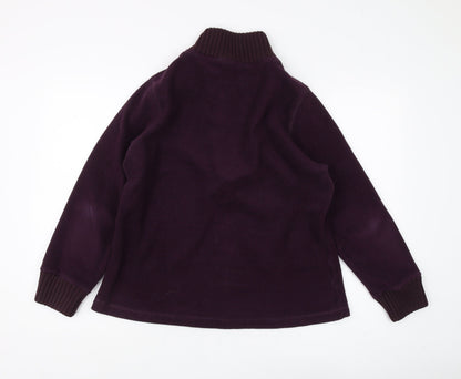 M&Co Women's XL Purple Fleece Pullover Sweatshirt