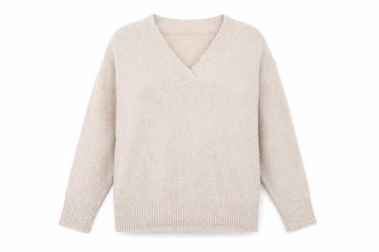 Wallis Women's Beige V-Neck Pullover Jumper - M
