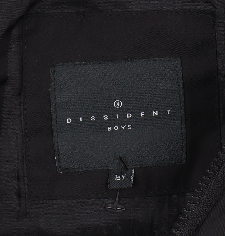 Dissident Boys Black Puffer Jacket 12 Years