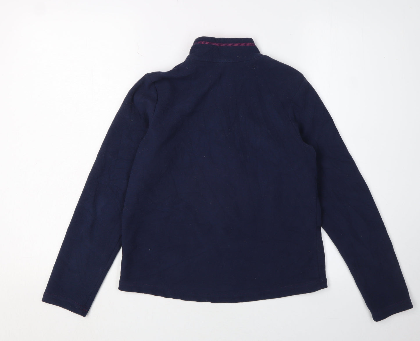 Quechua Girls Blue Fleece Zip Sweatshirt - Size 10-11 Years