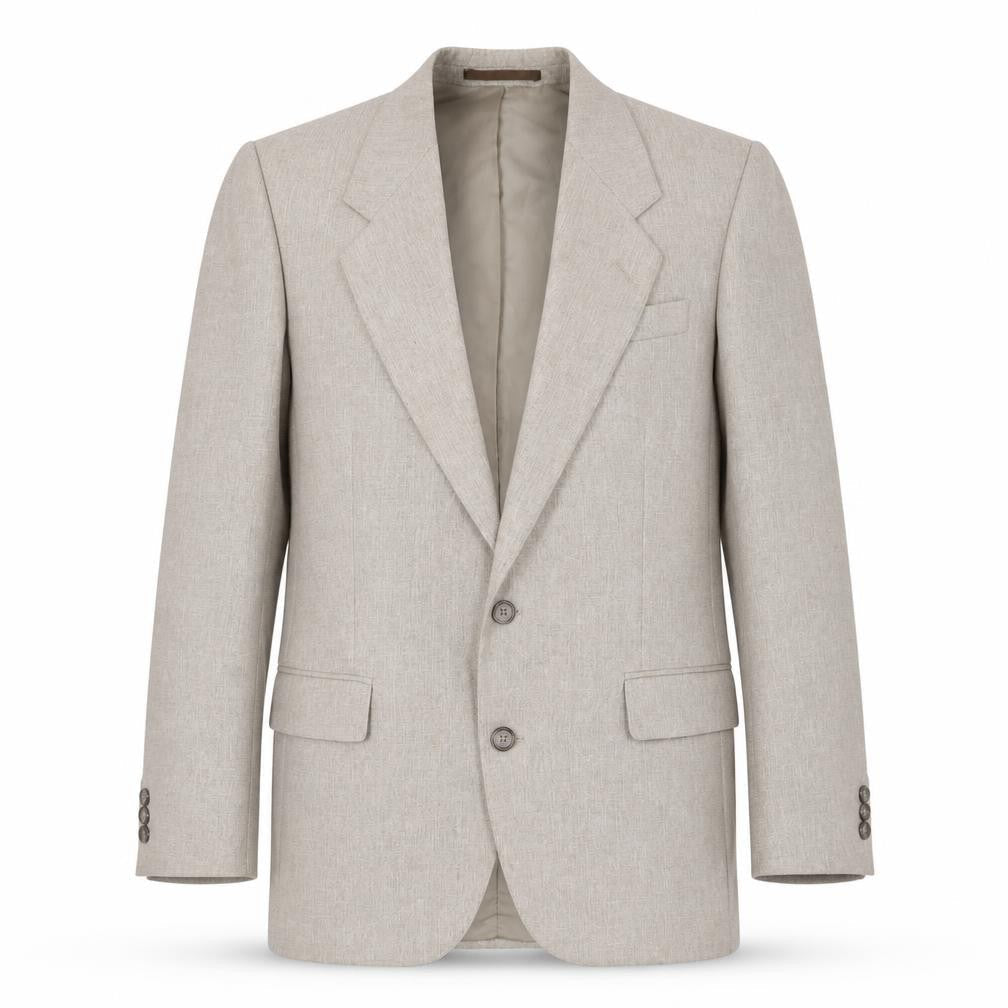 C&A Men's Beige Suit Jacket, Size 38R, Regular Fit