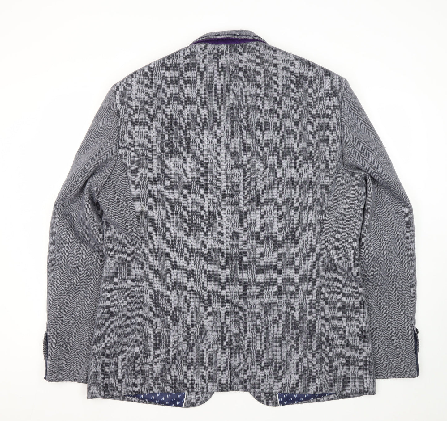 Cavani Grey Men's Blazer 46R Regular Fit
