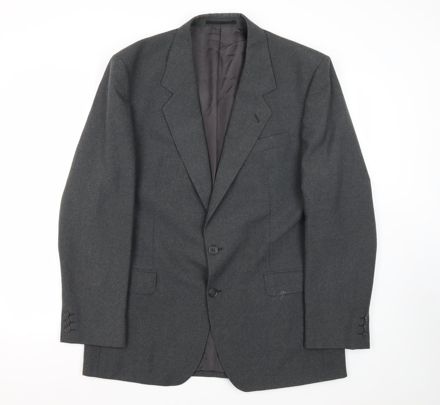 Alpha Plus Men's Grey Blazer, 42R, Single-Breasted