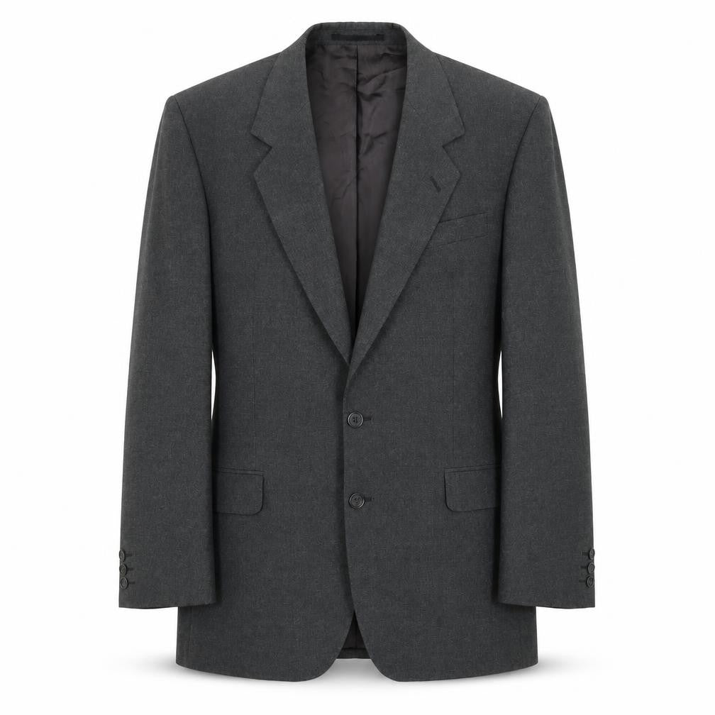 Alpha Plus Men's Grey Blazer, 42R, Single-Breasted