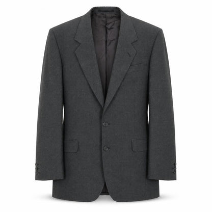 Alpha Plus Men's Grey Blazer, 42R, Single-Breasted