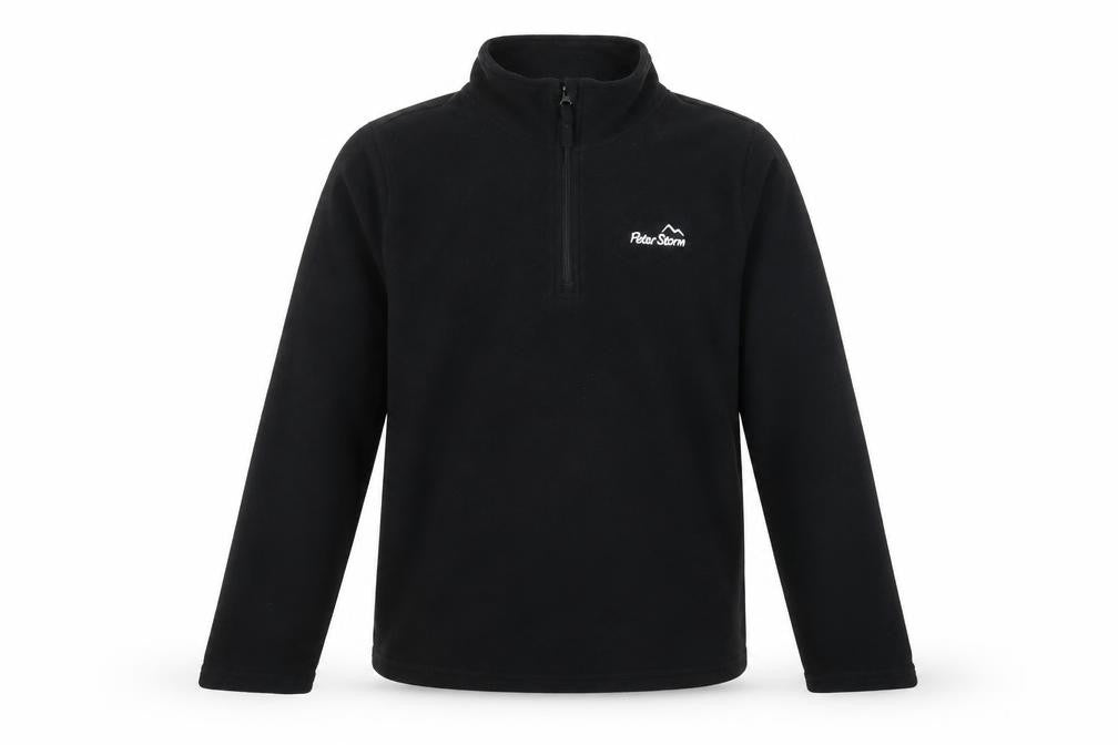 Peter Storm Boys Black 1/2 Zip Sweatshirt - 13 Years