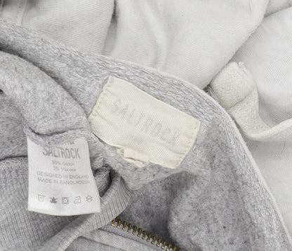 Saltrock Womens Grey Full Zip Hooded Jacket Size 18
