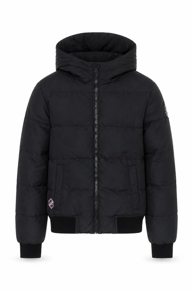 PSNF Men's Black Puffer Jacket Medium Hooded