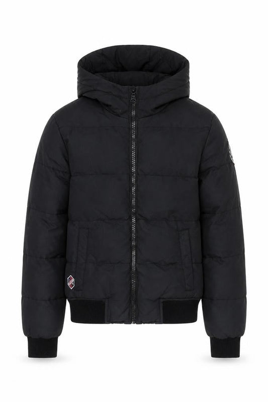PSNF Men's Black Puffer Jacket Medium Hooded