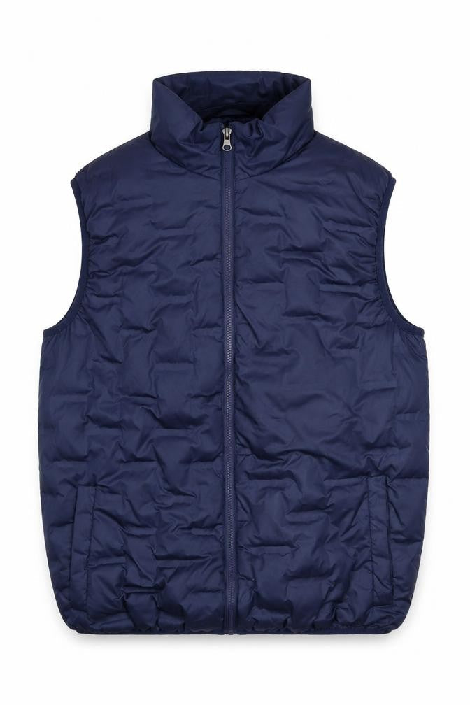 American Stitch Mens Blue Puffer Waistcoat S