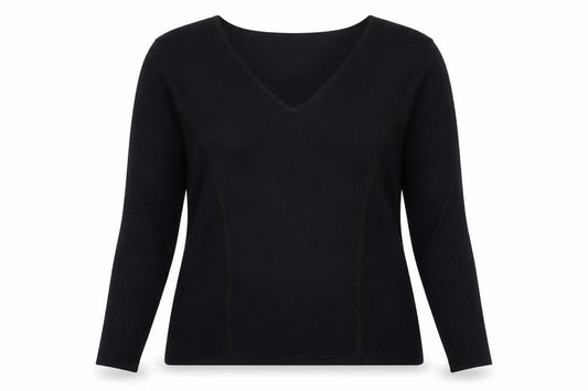 Marks & Spencer Black Viscose Women's Long Sleeve Blouse
