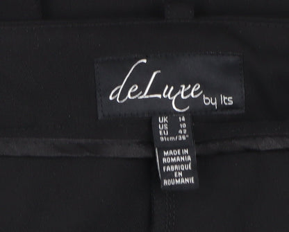deLuxe Women's Black Trousers Size 14