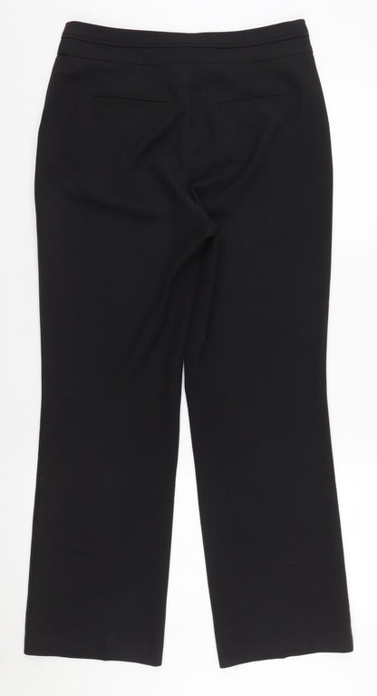 Additional front view of David Emanuel Black Dress Pants, size 10, Regular Fit