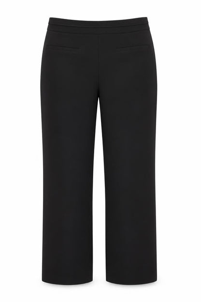 Front view of David Emanuel Black Dress Pants, size 10, Regular Fit
