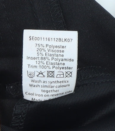 Close-up detail of David Emanuel Black Dress Pants, size 10, Regular Fit