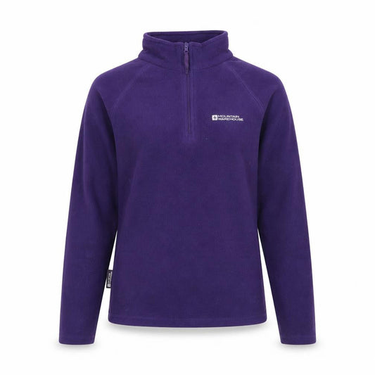 Mountain Warehouse Women's Purple Fleece Pullover Sweatshirt