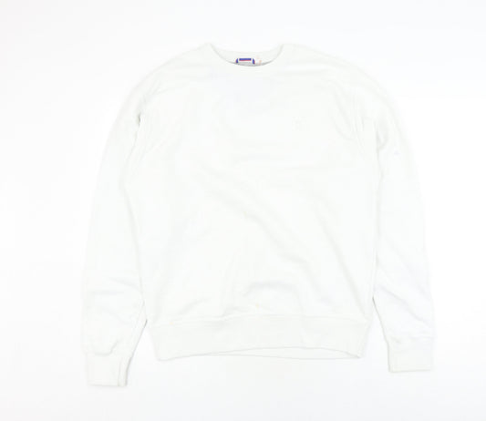 Champion White Unisex M Pullover Sweatshirt