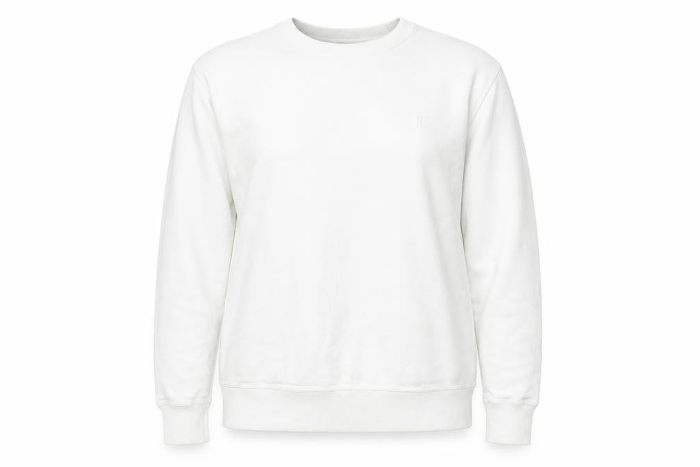 Champion White Unisex M Pullover Sweatshirt