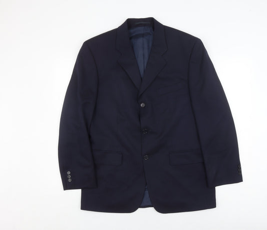 WOOLMARK Men's Black Blazer UK 40, Formal Wear