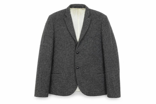 Topman Men's Grey Wool Blazer, Size 46, Regular Fit