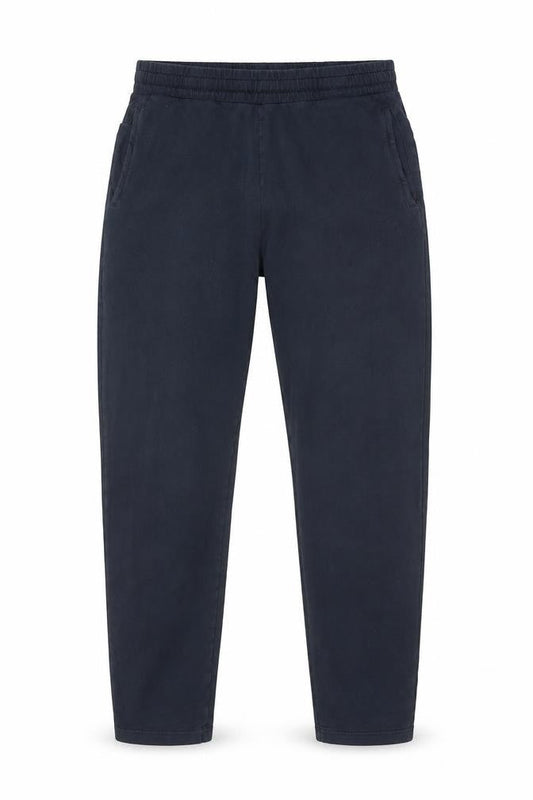 Front view of Emporio Armani Men's Black Joggers, size S, Stylish Gym Wear