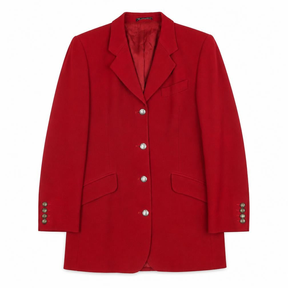 Austin Reed Women's Red Wool Long Blazer Size 12