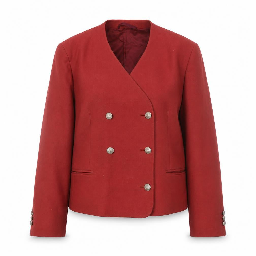 Austin Reed Women's Red Wool Double-Breasted Blazer Size 14