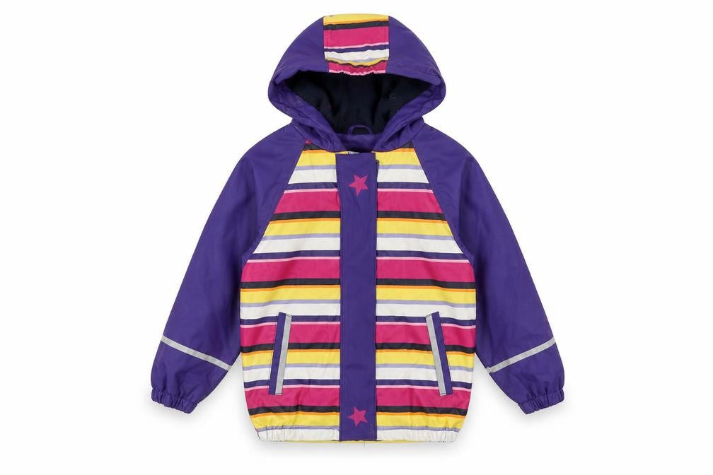 Lupilu Girls Multicoloured Striped Rain Coat Size 116