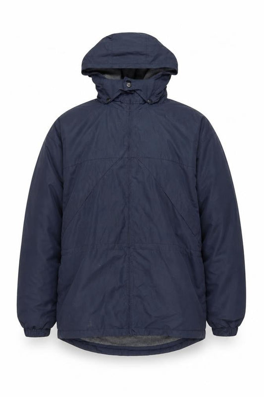 Cotton Traders Men's Blue Hooded Rain Coat Jacket L