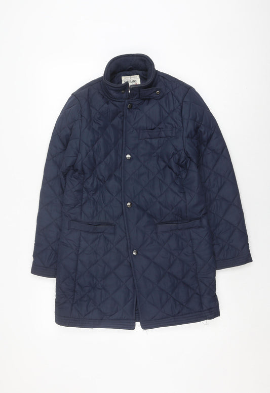 Jasper Conran Girls Blue Quilted Jacket Size 12-13 Years