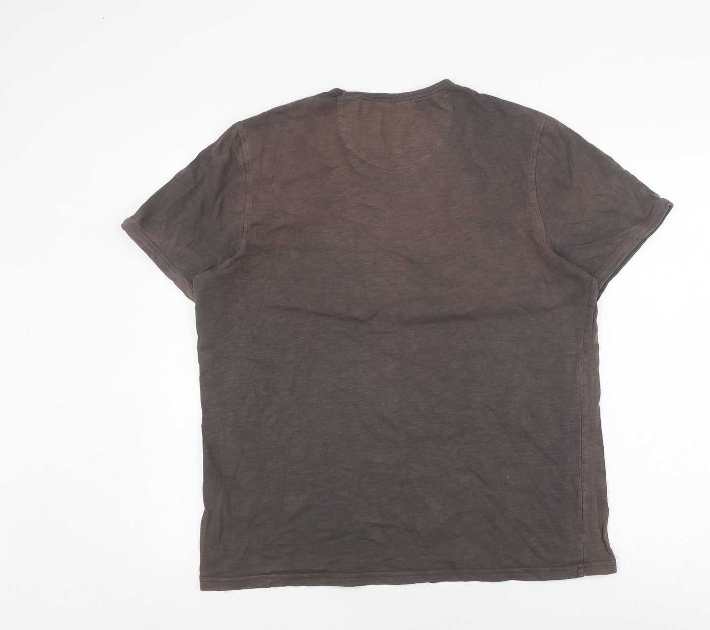 Farah Men's Black Cotton T-Shirt, Size L, Classic Fit