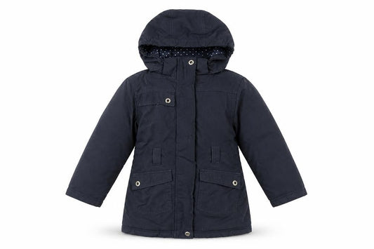 Peter Storm Girls Blue Parka Coat 3-4 Years