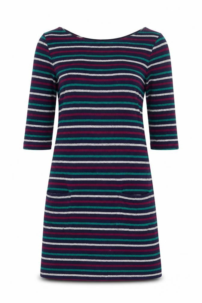 Bibico Women's Striped Shift Dress S Multicoloured